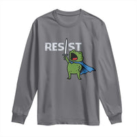 Resist Frog Warrior Long Sleeve Shirt Funny Rebel Meme Gift - Wonder Print Shop