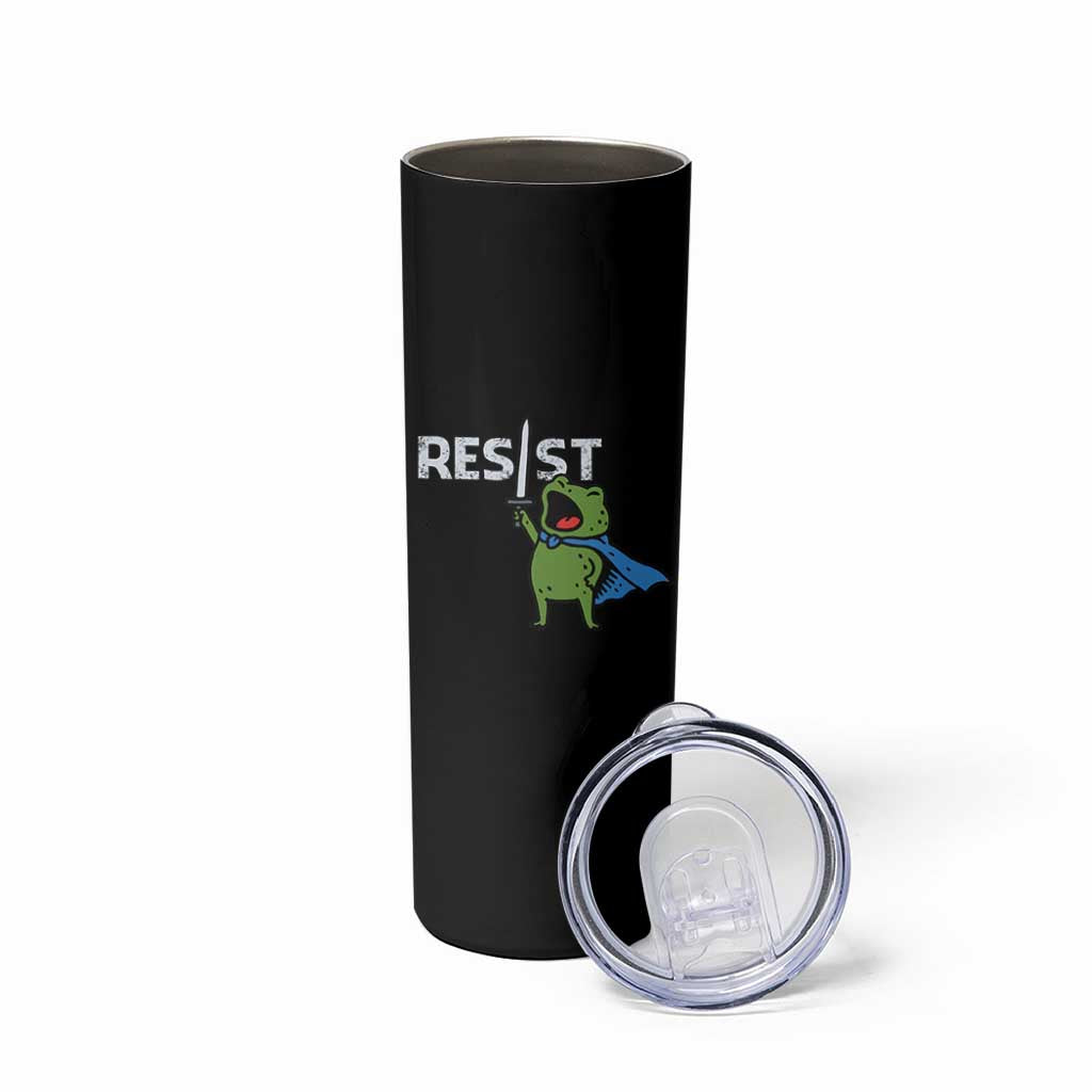 Resist Frog Warrior Skinny Tumbler Funny Rebel Meme Gift - Wonder Print Shop