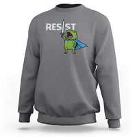 Resist Frog Warrior Sweatshirt Funny Rebel Meme Gift - Wonder Print Shop