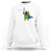 Resist Frog Warrior Sweatshirt Funny Rebel Meme Gift - Wonder Print Shop