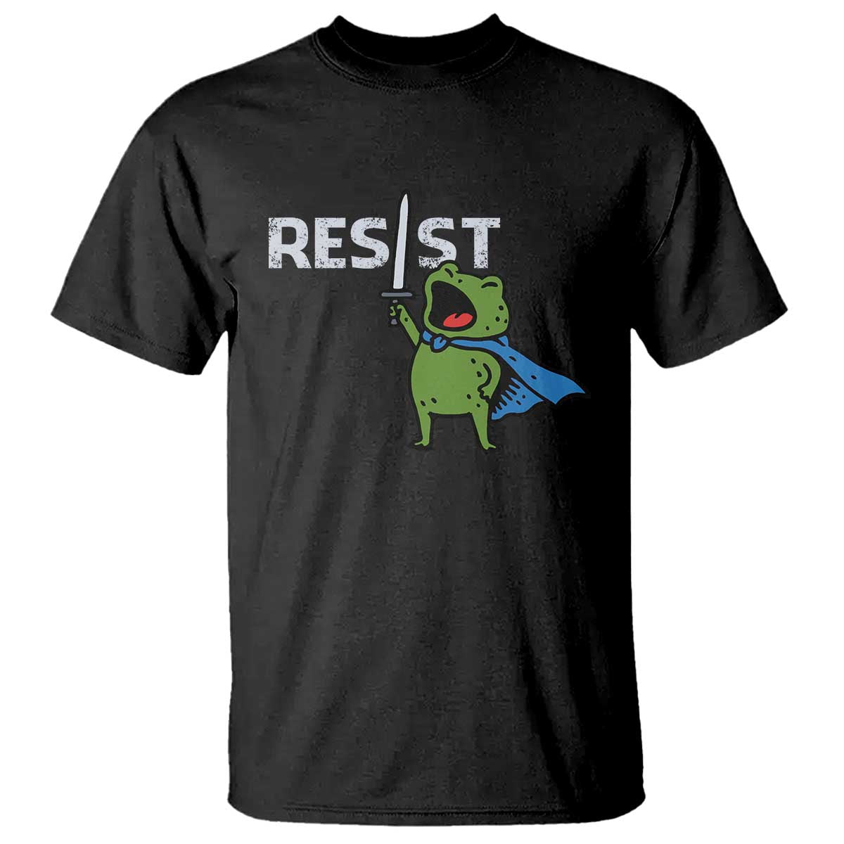 Resist Frog Warrior T Shirt Funny Rebel Meme Gift - Wonder Print Shop