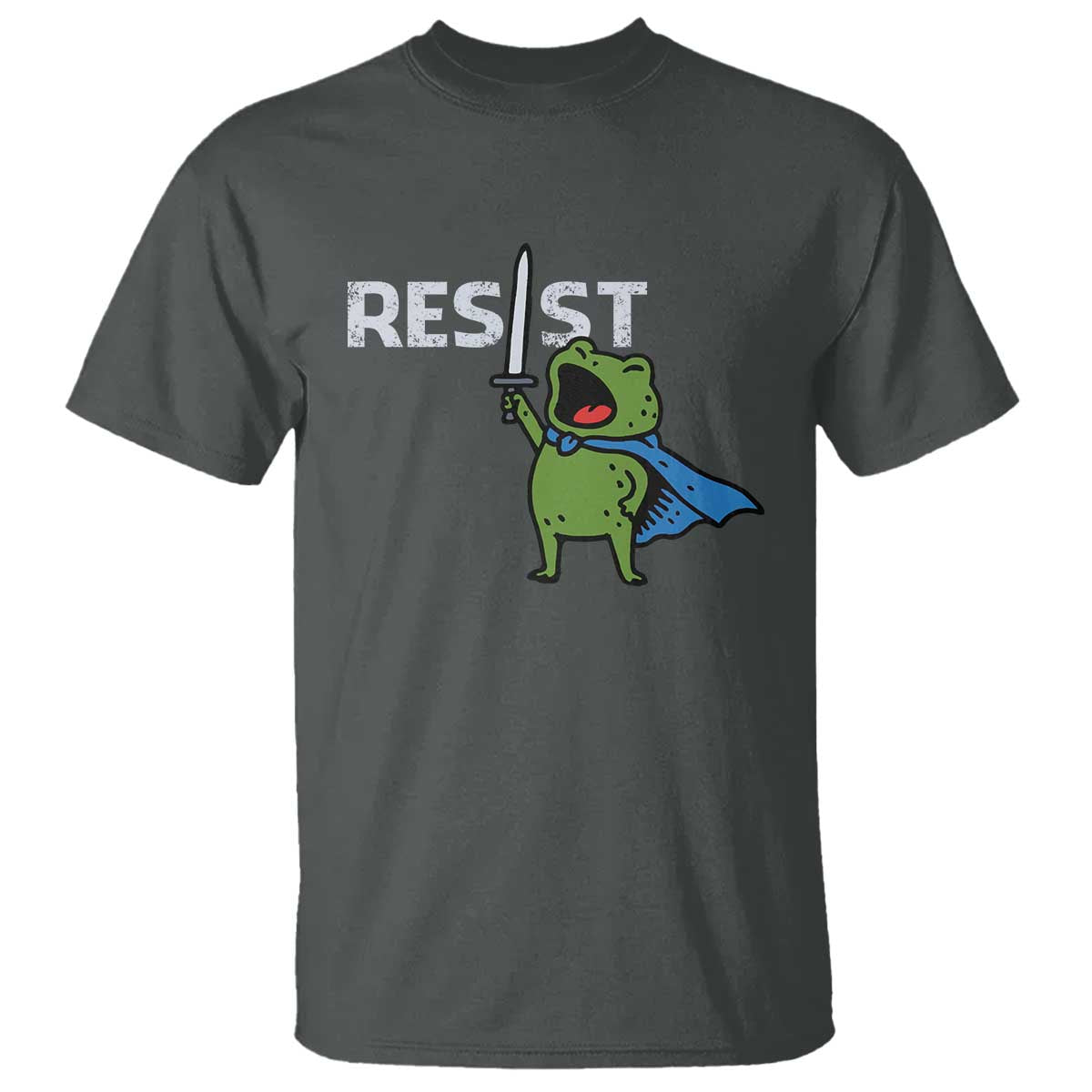 Resist Frog Warrior T Shirt Funny Rebel Meme Gift - Wonder Print Shop