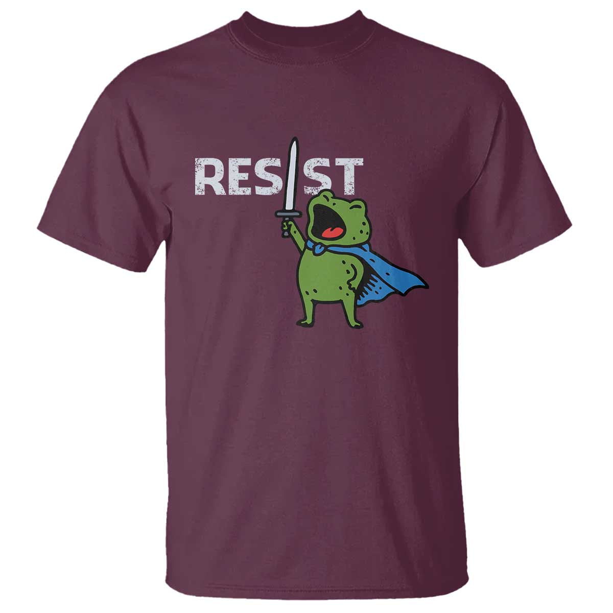 Resist Frog Warrior T Shirt Funny Rebel Meme Gift - Wonder Print Shop