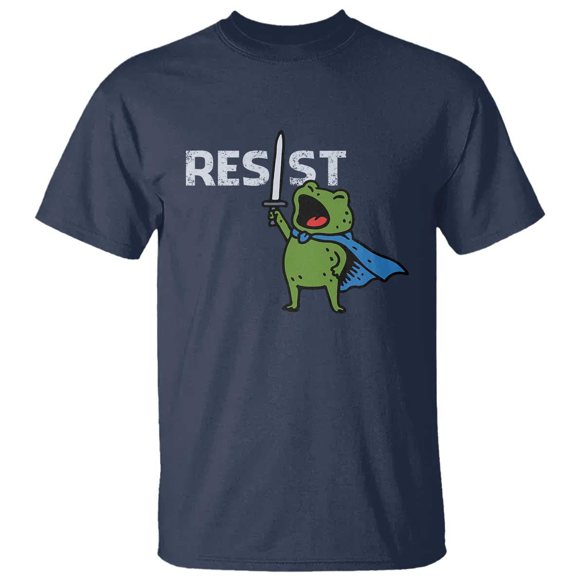 Resist Frog Warrior T Shirt Funny Rebel Meme Gift - Wonder Print Shop