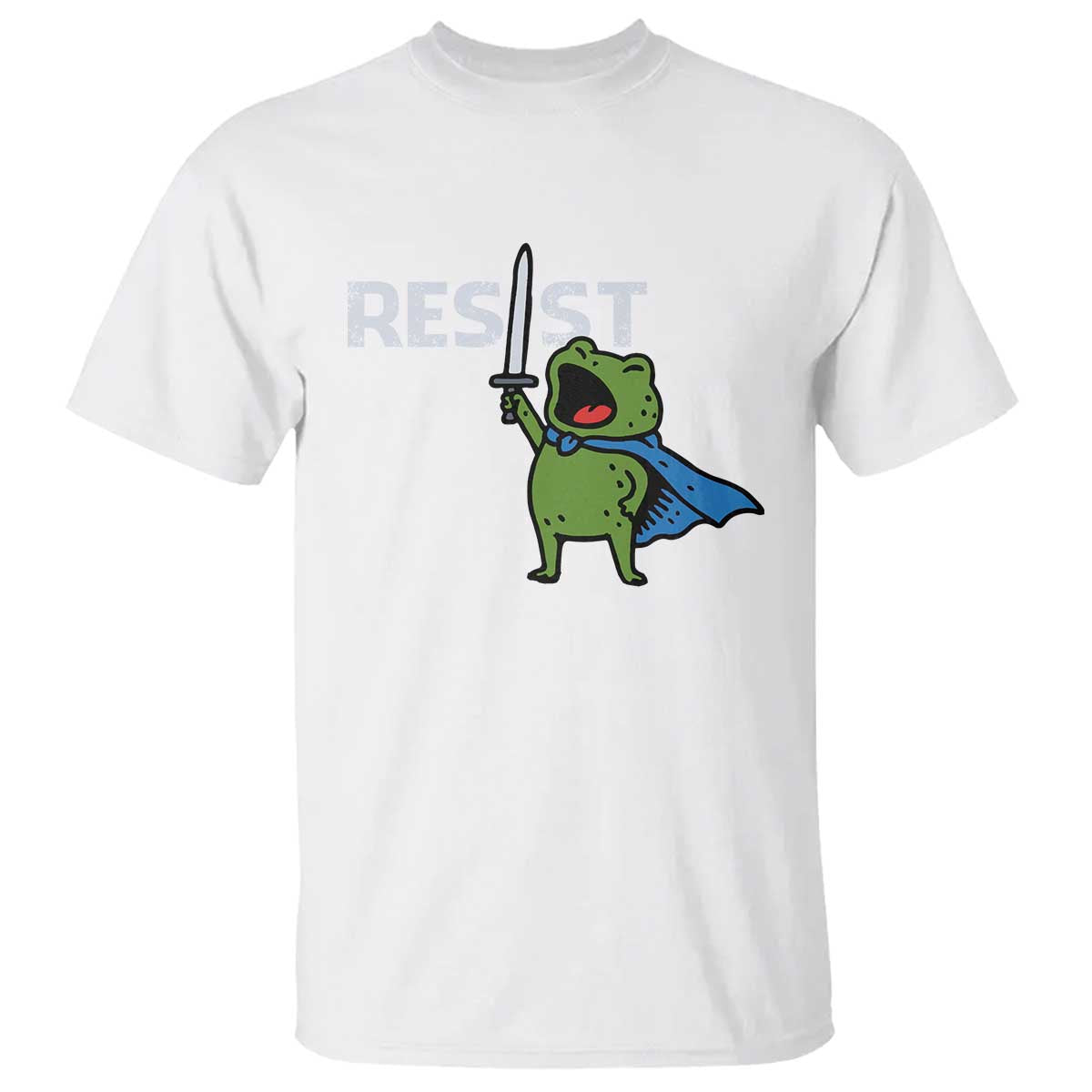 Resist Frog Warrior T Shirt Funny Rebel Meme Gift - Wonder Print Shop