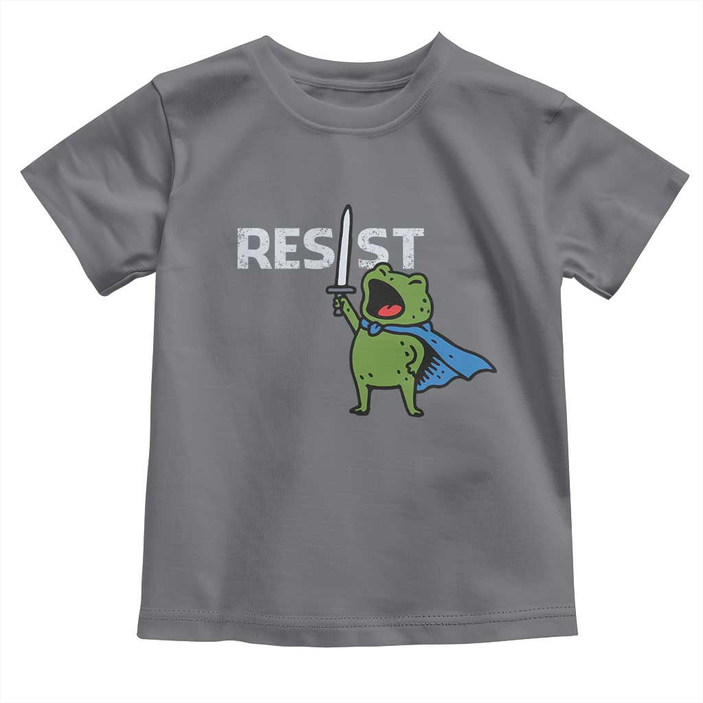 Resist Frog Warrior Toddler T Shirt Funny Rebel Meme Gift - Wonder Print Shop