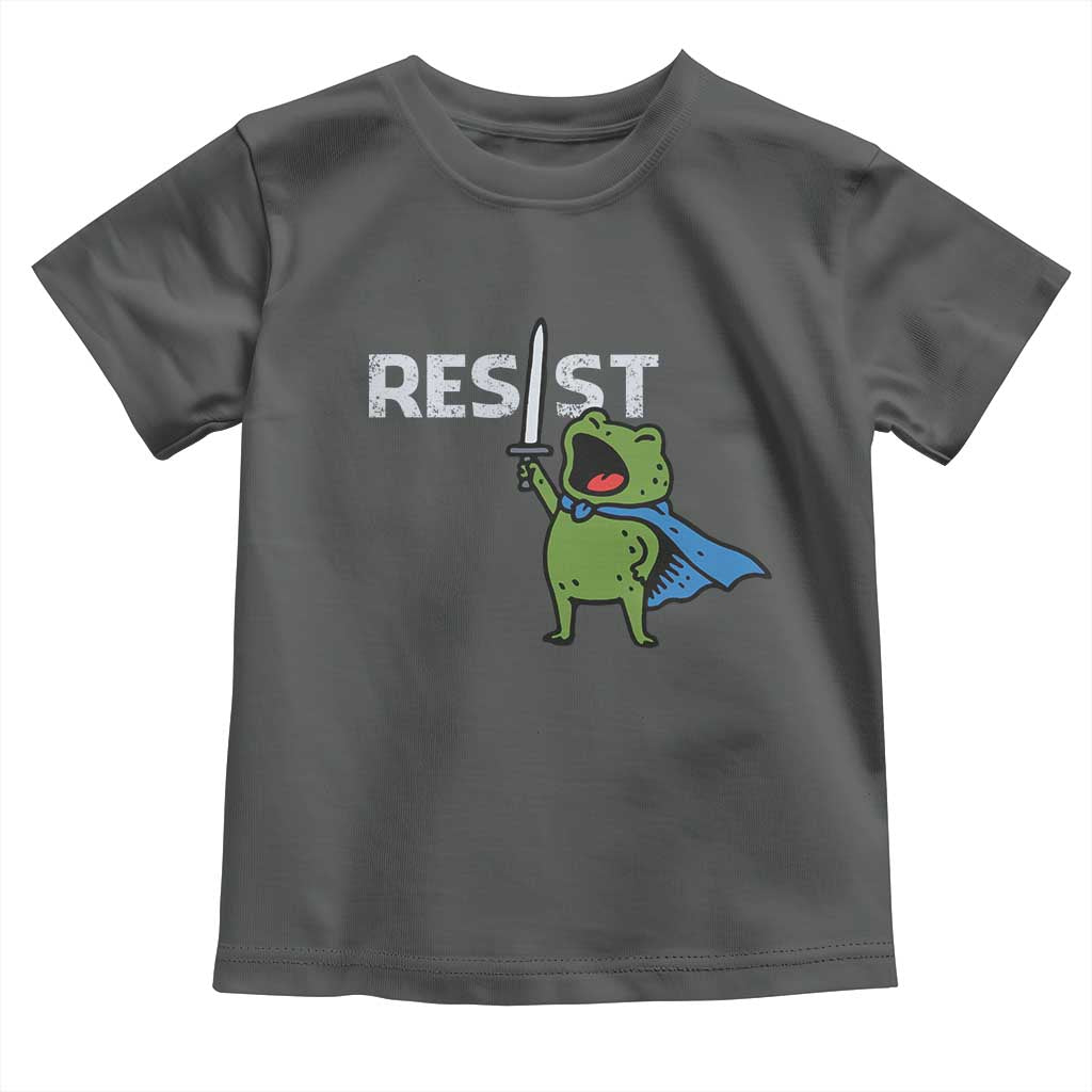 Resist Frog Warrior Toddler T Shirt Funny Rebel Meme Gift - Wonder Print Shop