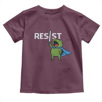 Resist Frog Warrior Toddler T Shirt Funny Rebel Meme Gift - Wonder Print Shop
