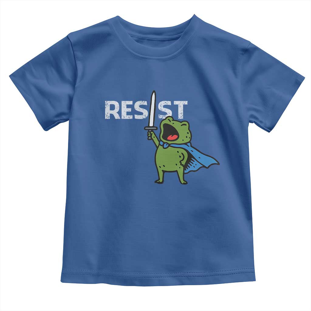 Resist Frog Warrior Toddler T Shirt Funny Rebel Meme Gift - Wonder Print Shop