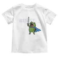 Resist Frog Warrior Toddler T Shirt Funny Rebel Meme Gift - Wonder Print Shop