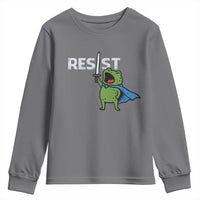 Resist Frog Warrior Youth Sweatshirt Funny Rebel Meme Gift - Wonder Print Shop