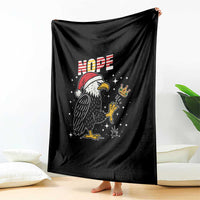 Funny Eagle No Kings In America Christmas 2025 Throw Blanket - Wonder Print Shop