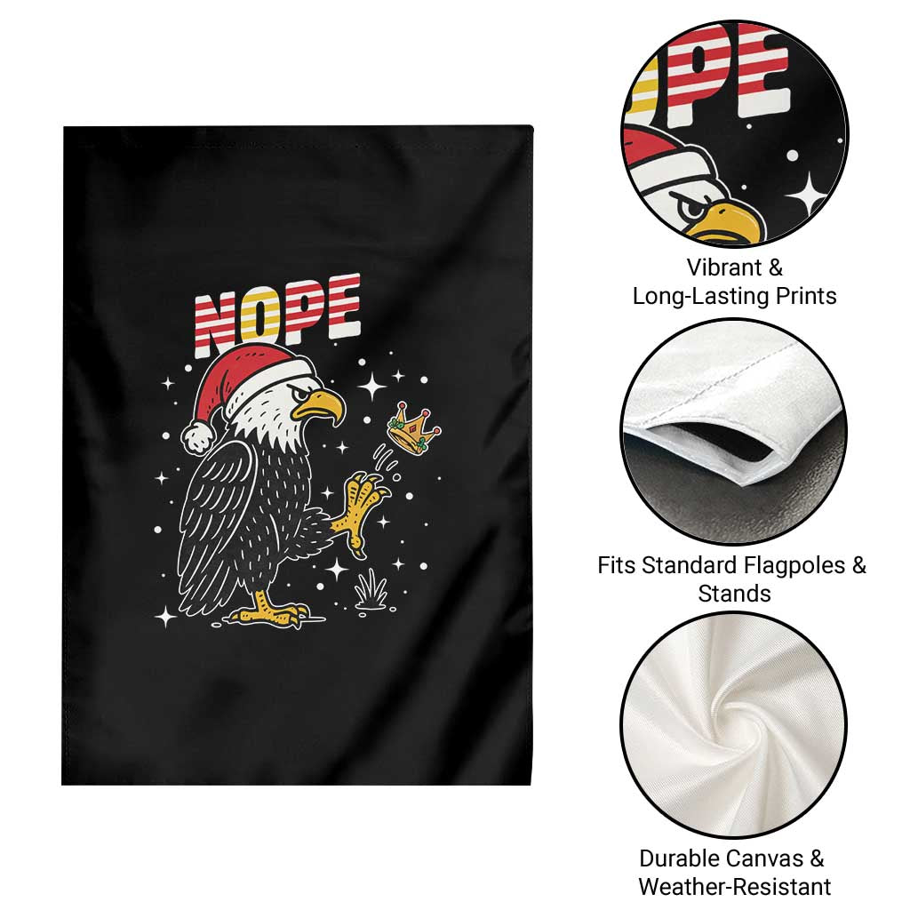 Funny Eagle No Kings In America Christmas 2025 Garden Flag - Wonder Print Shop
