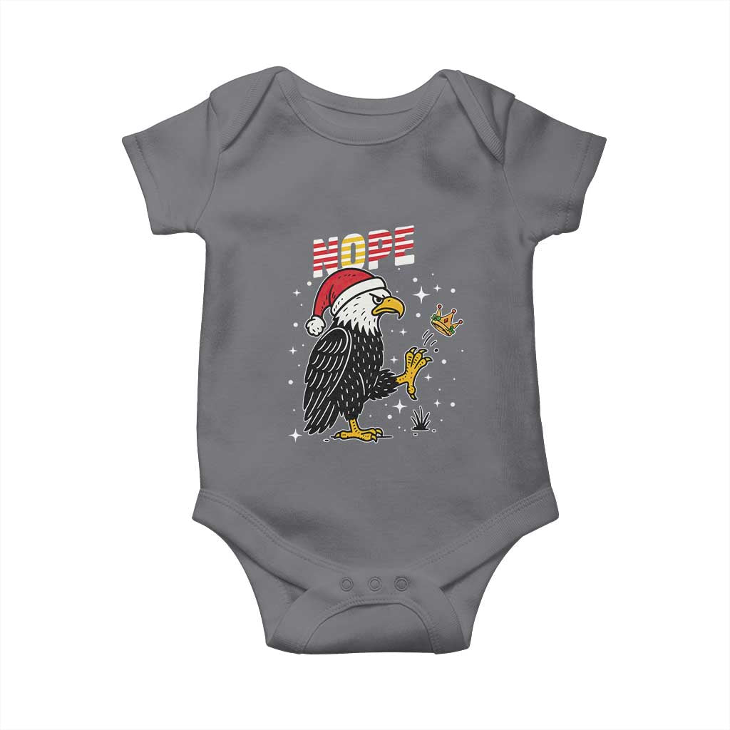 Funny Eagle No Kings In America Christmas 2025 Baby Onesie - Wonder Print Shop