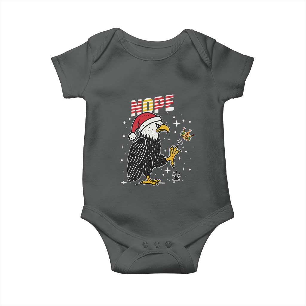 Funny Eagle No Kings In America Christmas 2025 Baby Onesie - Wonder Print Shop
