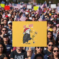 Funny Eagle No Kings In America Christmas 2025 Protest Sign - Wonder Print Shop