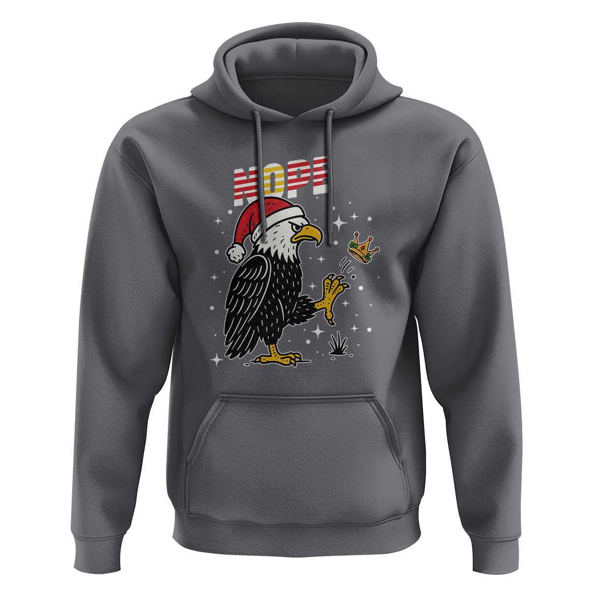 Funny Eagle No Kings In America Christmas 2025 Hoodie - Wonder Print Shop