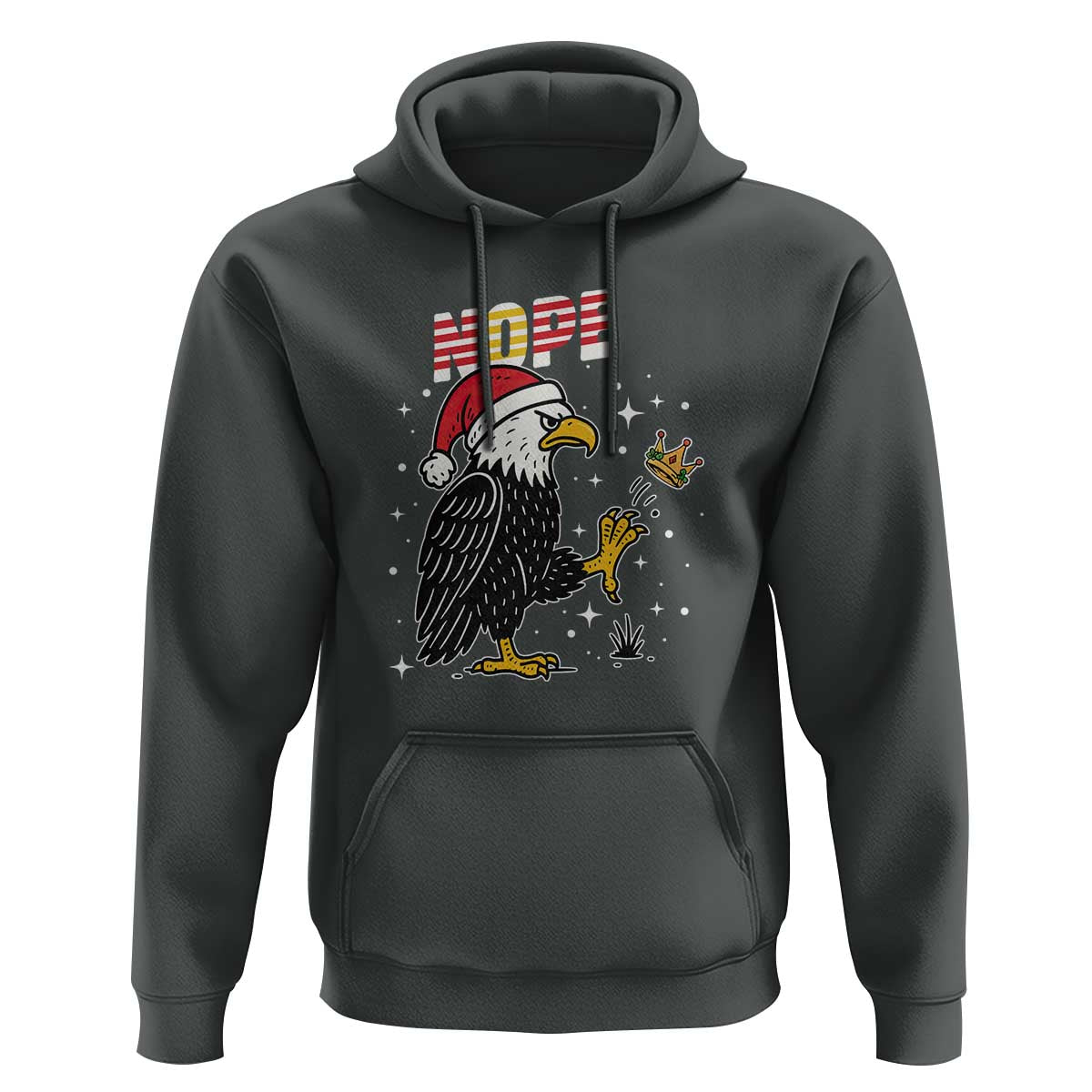 Funny Eagle No Kings In America Christmas 2025 Hoodie - Wonder Print Shop