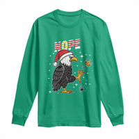 Funny Eagle No Kings In America Christmas 2025 Long Sleeve Shirt - Wonder Print Shop
