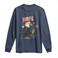 Funny Eagle No Kings In America Christmas 2025 Long Sleeve Shirt - Wonder Print Shop