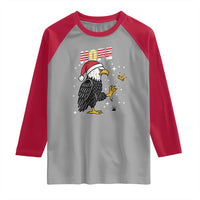 Funny Eagle No Kings In America Christmas 2025 Raglan Shirt - Wonder Print Shop