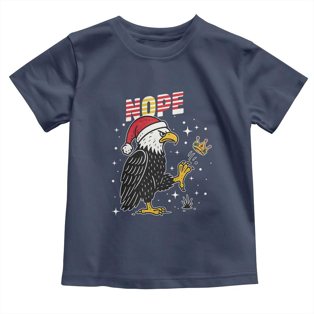Funny Eagle No Kings In America Christmas 2025 Toddler T Shirt - Wonder Print Shop