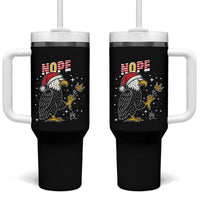 Funny Eagle No Kings In America Christmas 2025 Tumbler With Handle - Wonder Print Shop