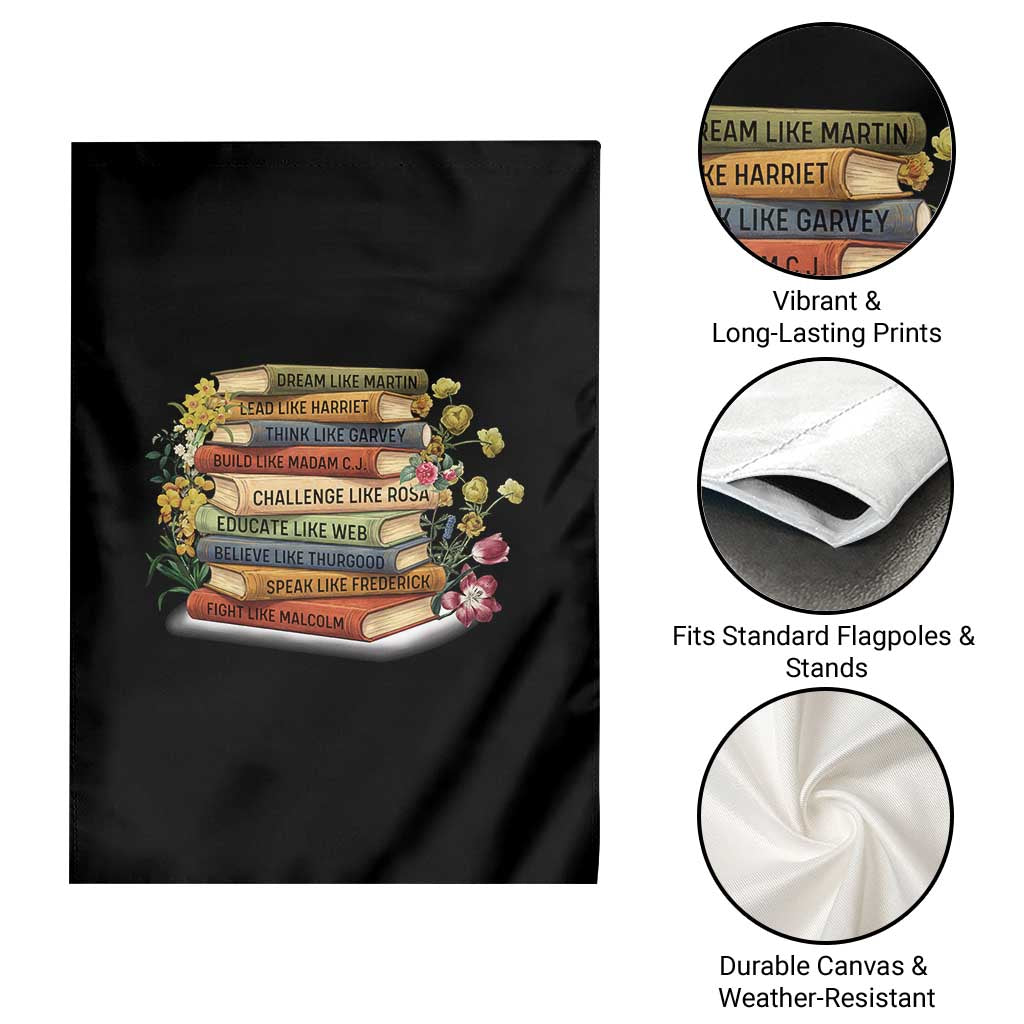 Black History Leaders Book Garden Flag African American Teachers - Wonder Print Shop