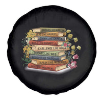 Black History Leaders Book Spare Tire Cover African American Teachers - Wonder Print Shop