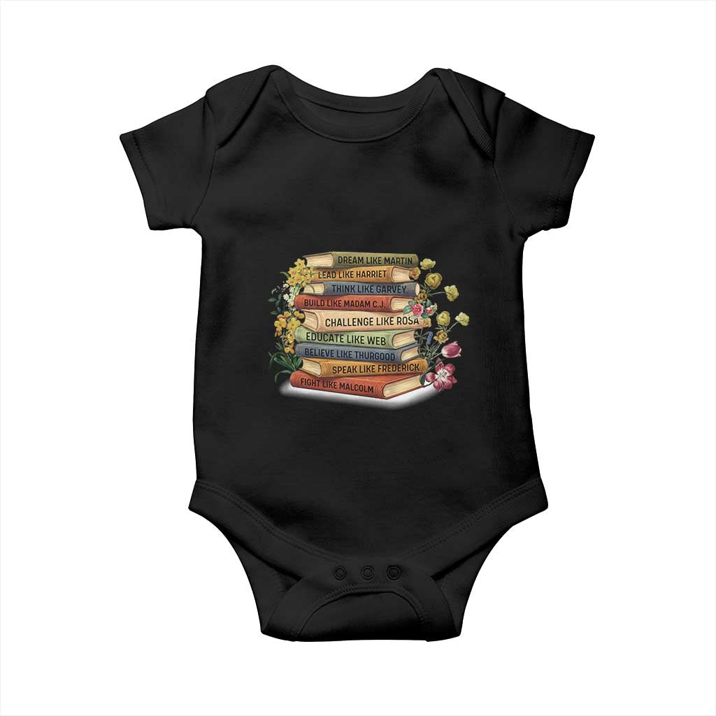 Black History Leaders Book Baby Onesie African American Teachers - Wonder Print Shop