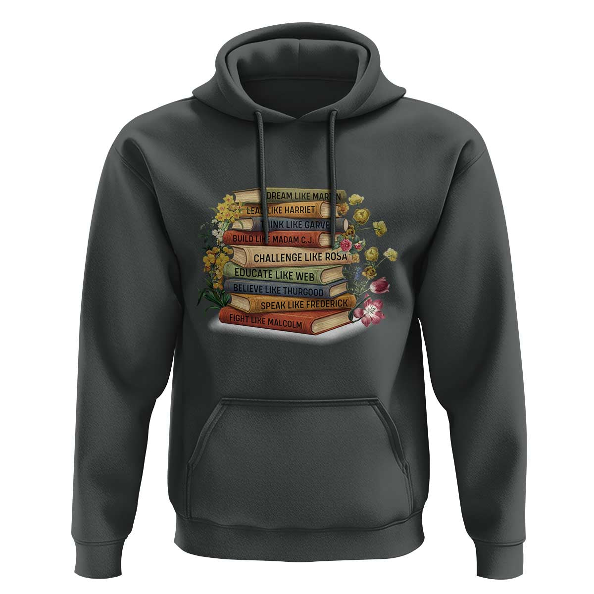 Black History Leaders Book Hoodie African American Teachers - Wonder Print Shop