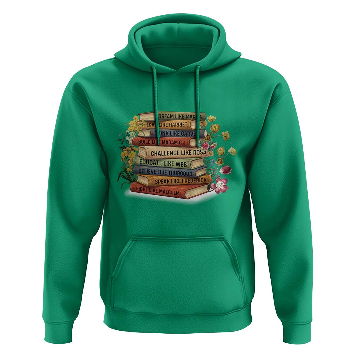 Black History Leaders Book Hoodie African American Teachers - Wonder Print Shop