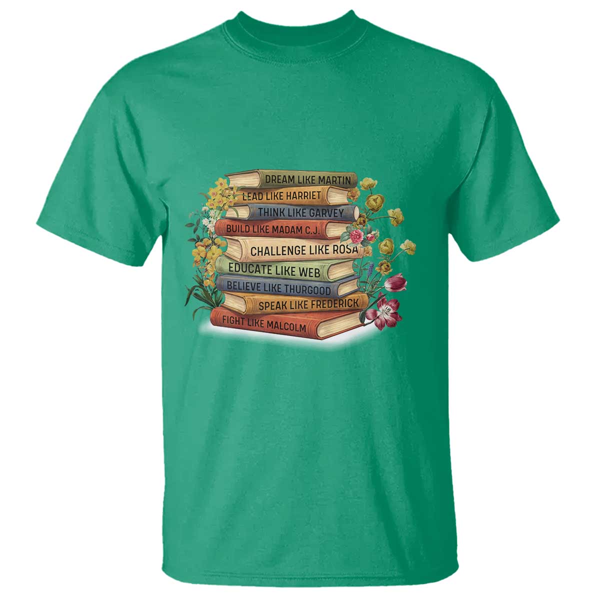 Black History Leaders Book T Shirt African American Teachers - Wonder Print Shop