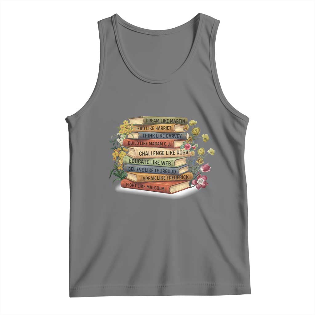 Black History Leaders Book Tank Top African American Teachers - Wonder Print Shop
