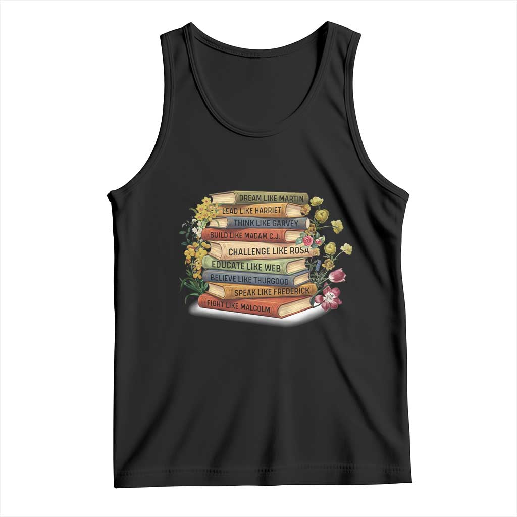 Black History Leaders Book Tank Top African American Teachers - Wonder Print Shop