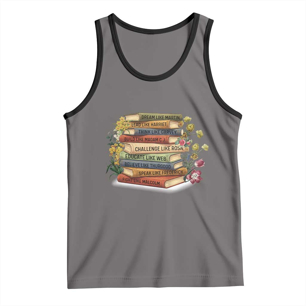 Black History Leaders Book Tank Top African American Teachers - Wonder Print Shop