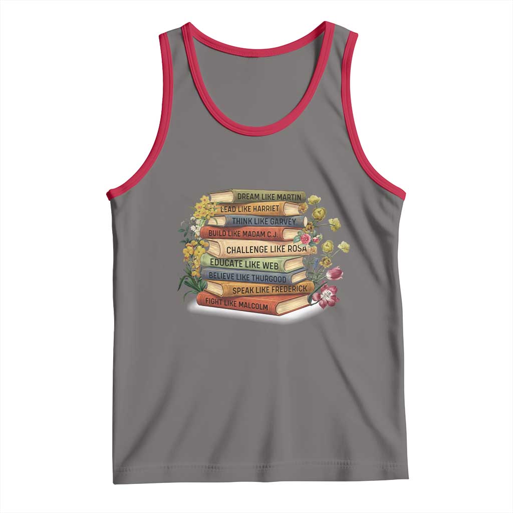 Black History Leaders Book Tank Top African American Teachers - Wonder Print Shop