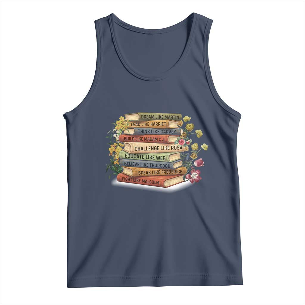 Black History Leaders Book Tank Top African American Teachers - Wonder Print Shop