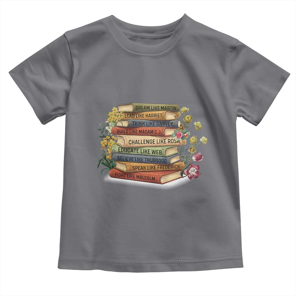 Black History Leaders Book Toddler T Shirt African American Teachers - Wonder Print Shop