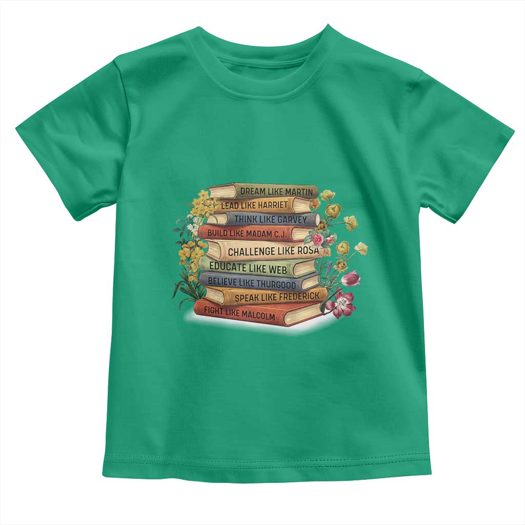 Black History Leaders Book Toddler T Shirt African American Teachers - Wonder Print Shop