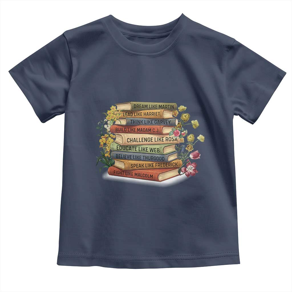 Black History Leaders Book Toddler T Shirt African American Teachers - Wonder Print Shop