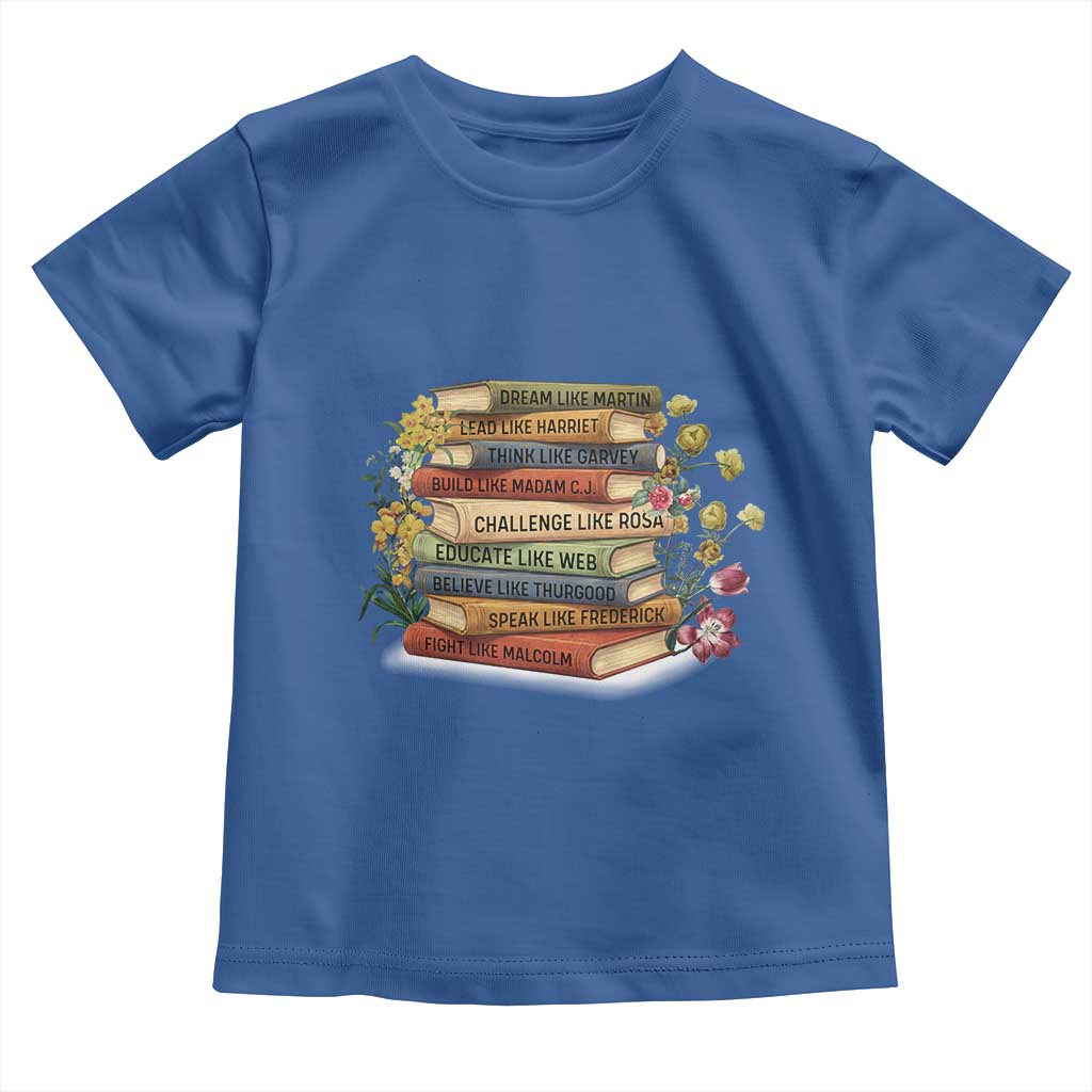 Black History Leaders Book Toddler T Shirt African American Teachers - Wonder Print Shop