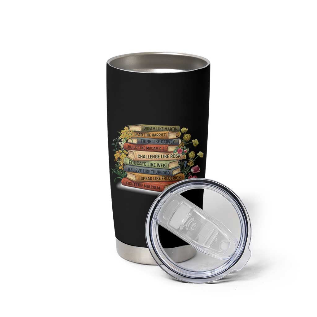 Black History Leaders Book Tumbler Cup African American Teachers - Wonder Print Shop