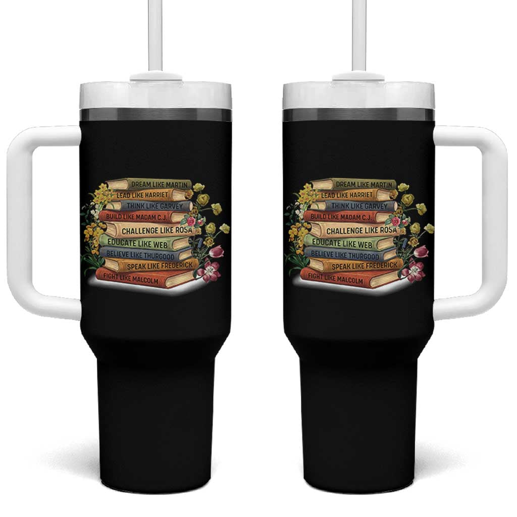 Black History Leaders Book Tumbler With Handle African American Teachers - Wonder Print Shop