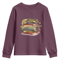 Black History Leaders Book Youth Sweatshirt African American Teachers - Wonder Print Shop