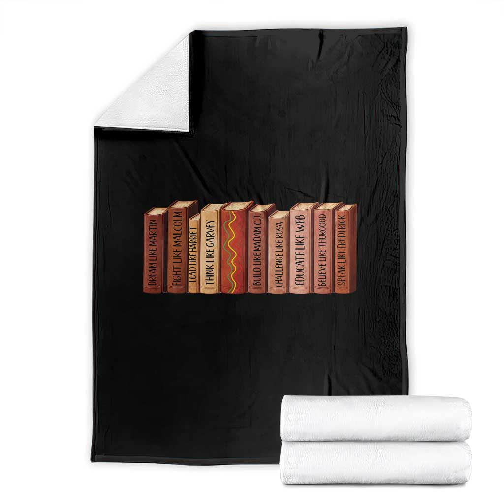African American Teachers Gift Throw Blanket Black History Leaders Book - Wonder Print Shop