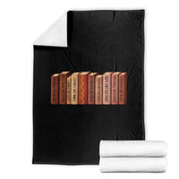 African American Teachers Gift Throw Blanket Black History Leaders Book - Wonder Print Shop