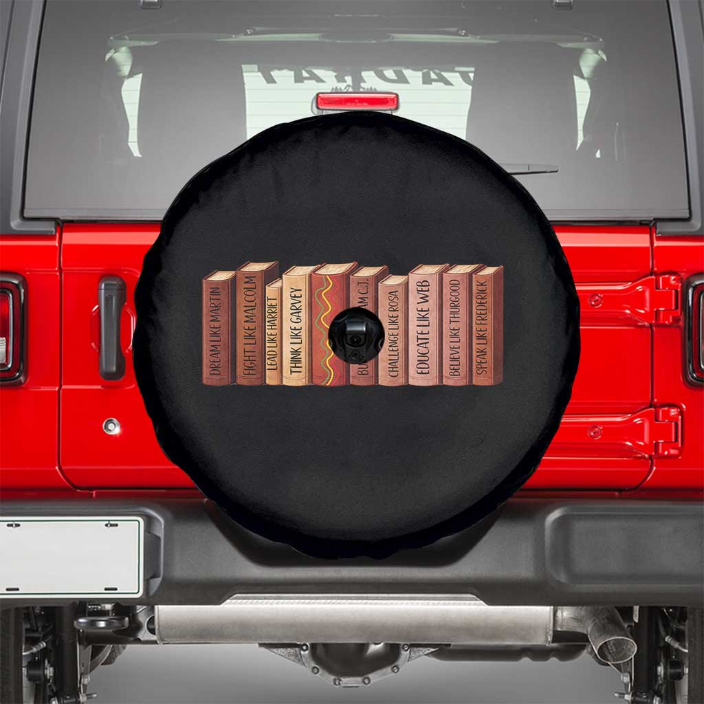 African American Teachers Gift Spare Tire Cover Black History Leaders Book - Wonder Print Shop