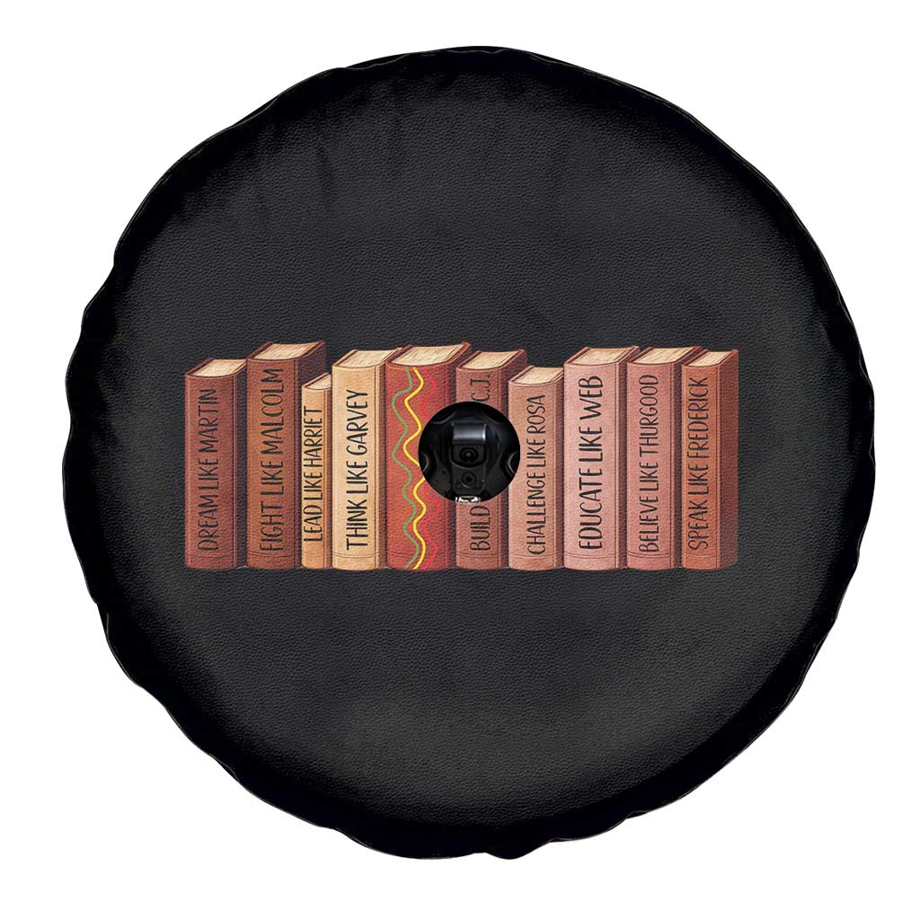 African American Teachers Gift Spare Tire Cover Black History Leaders Book - Wonder Print Shop