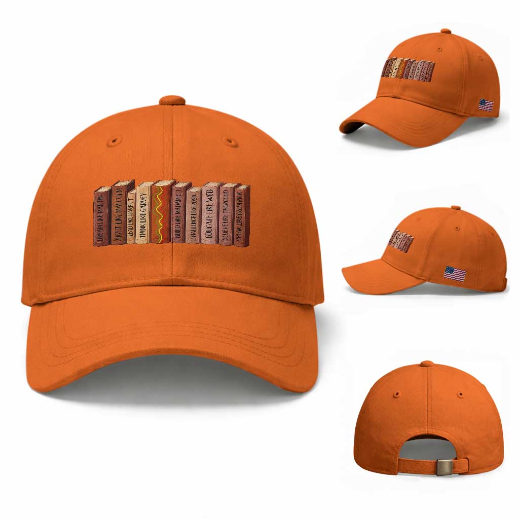 African American Teachers Gift Baseball Cap Black History Leaders Book